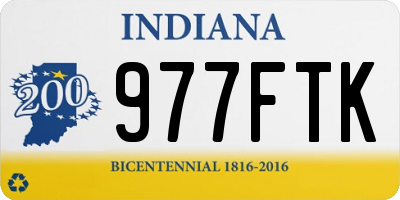 IN license plate 977FTK