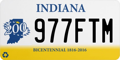 IN license plate 977FTM