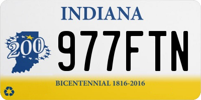 IN license plate 977FTN