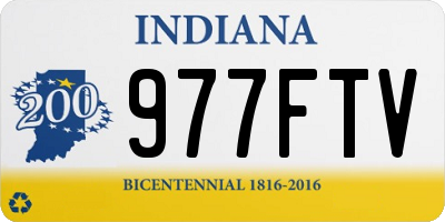 IN license plate 977FTV