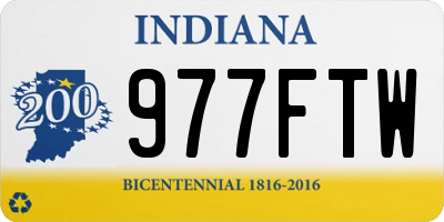 IN license plate 977FTW