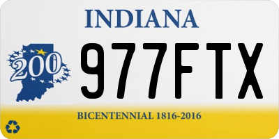IN license plate 977FTX