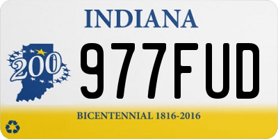 IN license plate 977FUD
