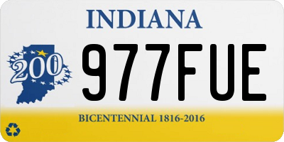 IN license plate 977FUE