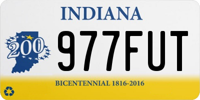 IN license plate 977FUT