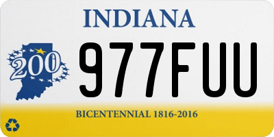 IN license plate 977FUU