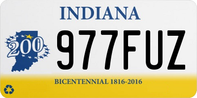 IN license plate 977FUZ