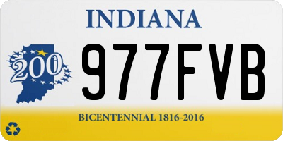 IN license plate 977FVB