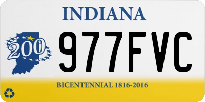 IN license plate 977FVC