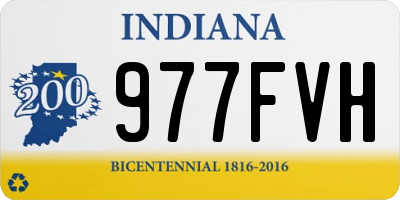 IN license plate 977FVH