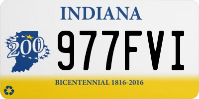 IN license plate 977FVI