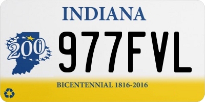 IN license plate 977FVL