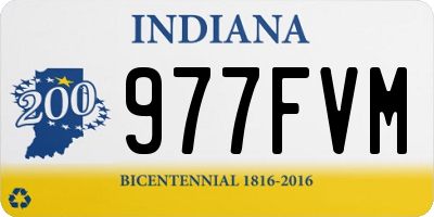 IN license plate 977FVM