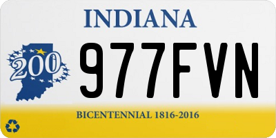 IN license plate 977FVN