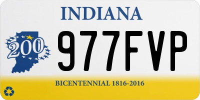 IN license plate 977FVP