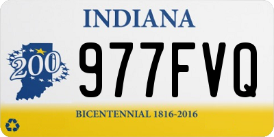 IN license plate 977FVQ