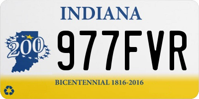 IN license plate 977FVR