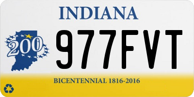 IN license plate 977FVT