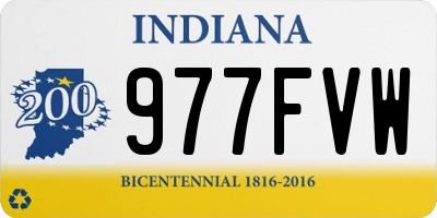 IN license plate 977FVW