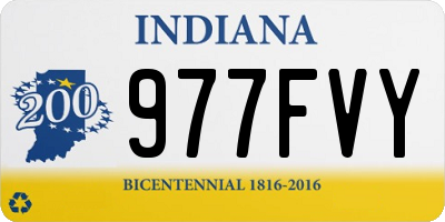 IN license plate 977FVY