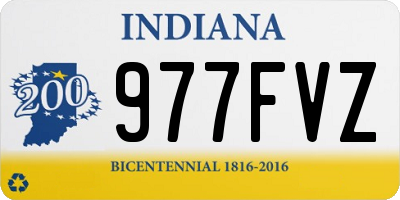 IN license plate 977FVZ