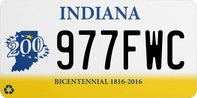 IN license plate 977FWC