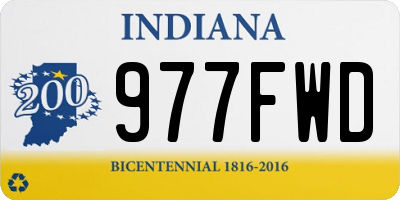 IN license plate 977FWD