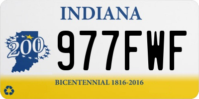 IN license plate 977FWF