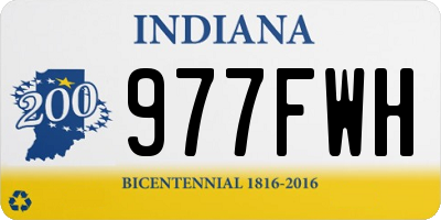 IN license plate 977FWH
