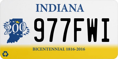 IN license plate 977FWI