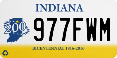 IN license plate 977FWM