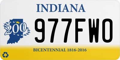 IN license plate 977FWO