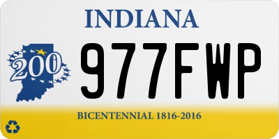 IN license plate 977FWP