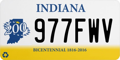 IN license plate 977FWV
