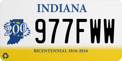 IN license plate 977FWW