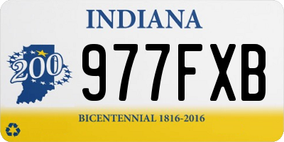 IN license plate 977FXB