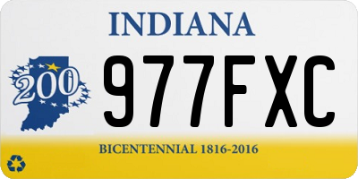 IN license plate 977FXC