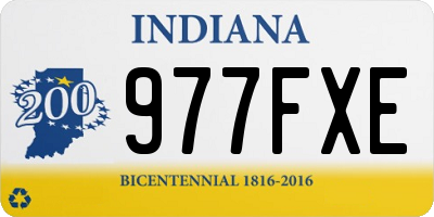 IN license plate 977FXE