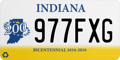 IN license plate 977FXG