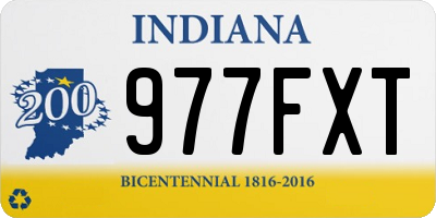 IN license plate 977FXT