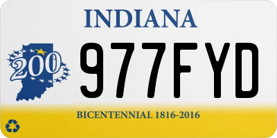 IN license plate 977FYD