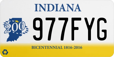 IN license plate 977FYG