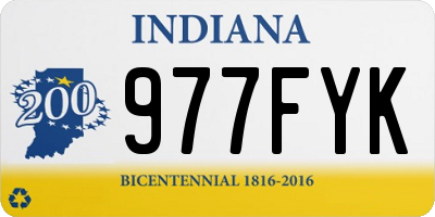 IN license plate 977FYK