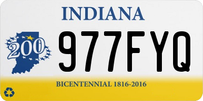 IN license plate 977FYQ