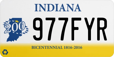 IN license plate 977FYR