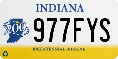 IN license plate 977FYS