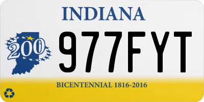 IN license plate 977FYT