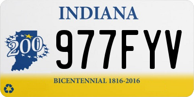 IN license plate 977FYV