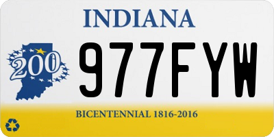 IN license plate 977FYW