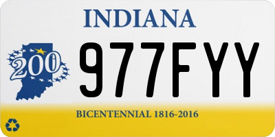 IN license plate 977FYY